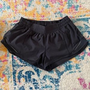 Lululemon black hotty hot shorts